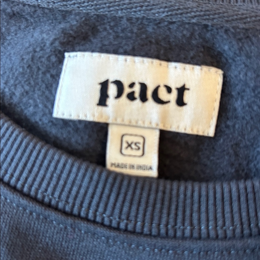 Grateful Dead X Pact Slouchy Cropped Sweatshirt Organic Garden Rose Size XS - Picture 5 of 7
